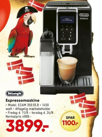 Bilka Delonghi espressomaskine tilbud