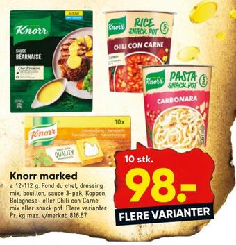Bilka Knorr sauce pulver tilbud