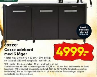 Bilka Cozze grillbord tilbud