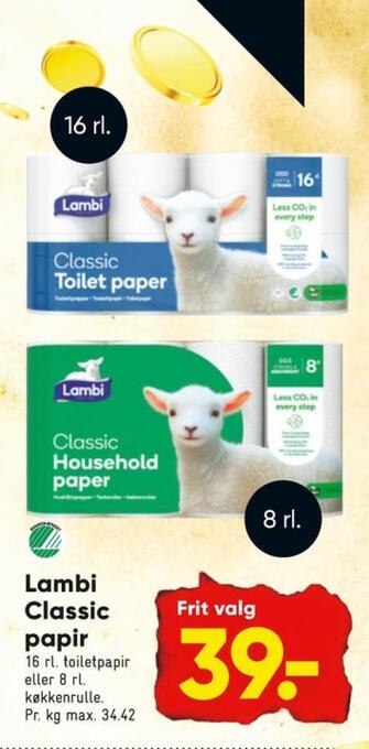 Bilka Classic toiletpapir tilbud