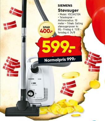 Bilka Siemens støvsuger tilbud