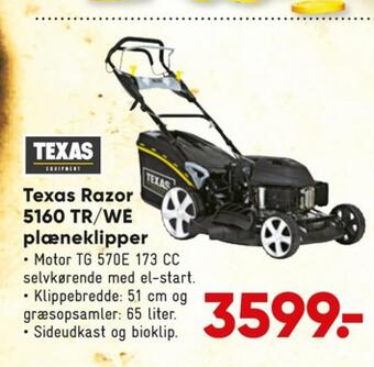 Bilka Texas plæneklipper tilbud