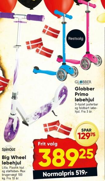 Bilka Globber løbehjul tilbud