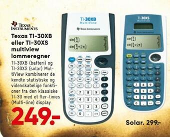 Bilka Texas instruments lommeregner tilbud