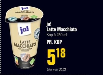 ja! Latte Macchiato Kop à 250 ml