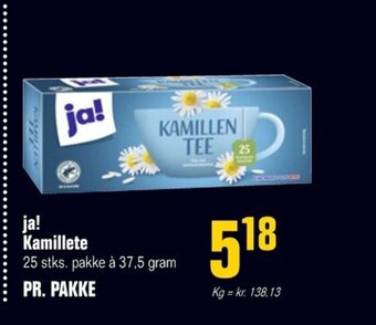 Poetzsch Padborg ja! Kamillete 25 stks. pakke à 37,5 gram tilbud