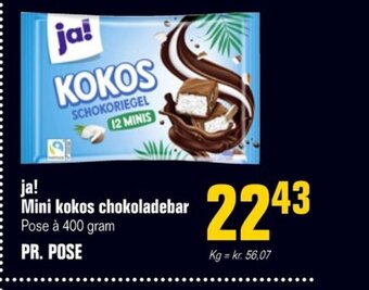Poetzsch Padborg ja! Mini kokos chokoladebar Pose à 400 gram tilbud