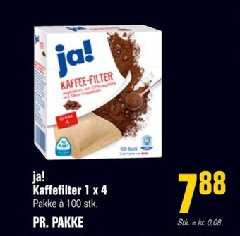 Poetzsch Padborg ja! Kaffefilter 1 x 4 Pakke à 100 stk. tilbud