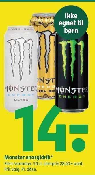 Monster energidrik 50 cl