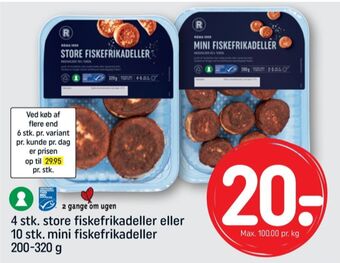 REMA 1000 Rema 1000 fiskefrikadeller tilbud