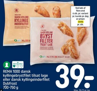 REMA 1000 Rema 1000 kyllingeinderfilet tilbud