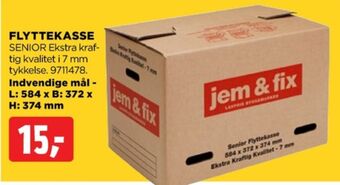 jem & fix Jem & fix flyttekasser tilbud