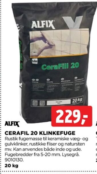jem & fix Alfix fugemasse tilbud