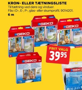 jem & fix Geko tætningsliste tilbud
