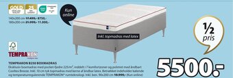JYSK TEMPRAKON B250 BOXMADRAS tilbud