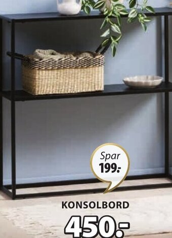 JYSK VIRUM KONSOLBORD tilbud
