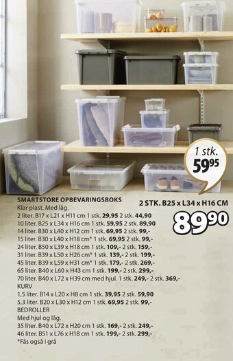 JYSK SMARTSTORE OPBEVARINGSBOKS tilbud