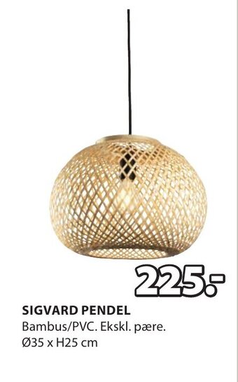 JYSK SIGVARD PENDEL tilbud