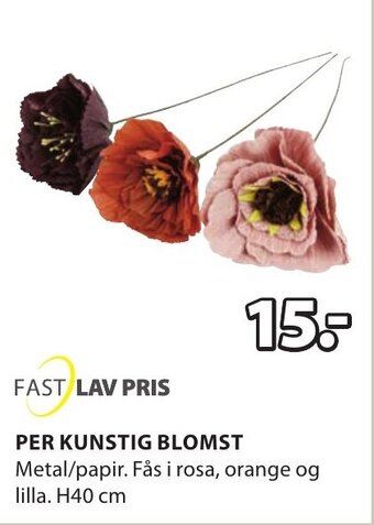 JYSK PER KUNSTIG BLOMST tilbud