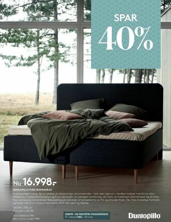 SengeSpecialisten Dunlopillo pure boxmadras tilbud