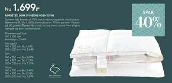 SengeSpecialisten Ringsted dun svinedrengen dyne tilbud