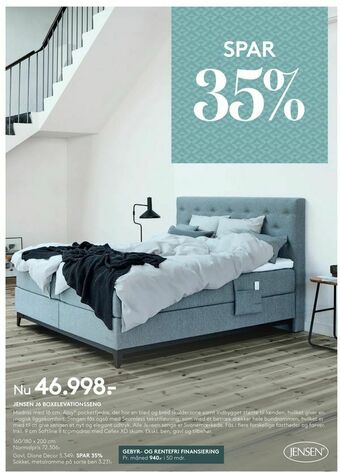 SengeSpecialisten Jensen j6 boxelevationsseng tilbud
