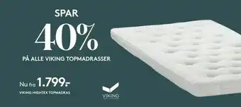 SengeSpecialisten Viking topmadrasser tilbud