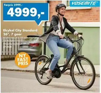 Biltema Elcykel City Standard 26", 7 gear tilbud
