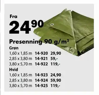 Presenning 90 g/m 2