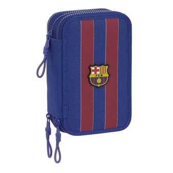 Bolig Center Tredobbelt penalhus f.c. barcelona rød marineblå 12.5 x 19.5 x 5.5 cm (36 dele) tilbud