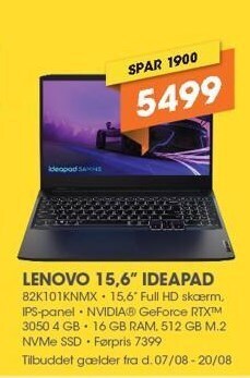 Expert Lenovo 15,6 ideapad tilbud