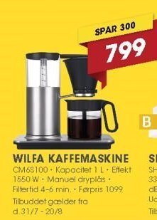 Punkt1 Wilfa kaffemaskine tilbud