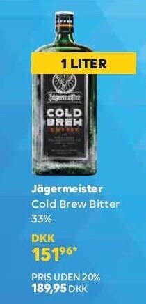 BorderShop Jägermeister cold brew bitter tilbud