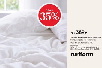 SengeSpecialisten Turiform enjoy bambus sengetøj tilbud