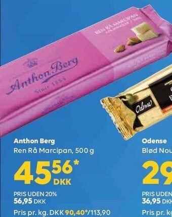 BorderShop Anthon berg ren rå marcipan tilbud