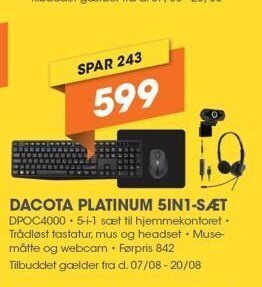 Expert Dacota platinum 5in1-sæt tilbud