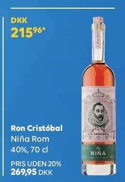 Ron cristóbal niña rom 40%