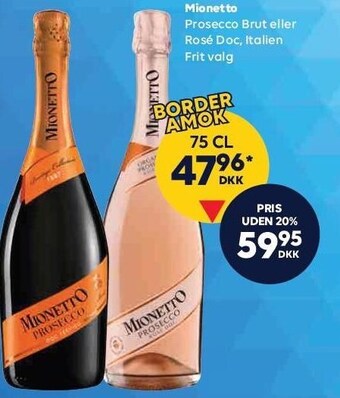 BorderShop Mionetto tilbud