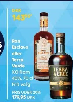 BorderShop Ron esclavo eller terra verde tilbud