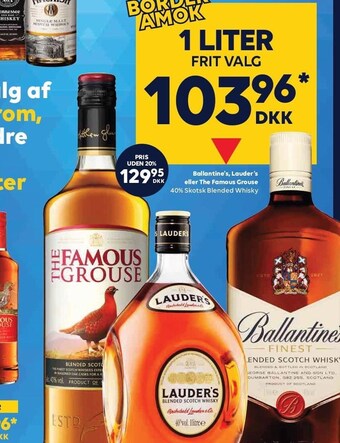 Ballantine's, lauder's eller the famous grouse