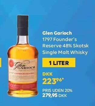 Glen garioch 1797 founder's reserve 48% skotsk single malt whisky