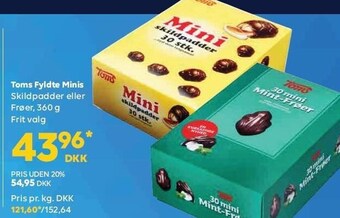 BorderShop Toms fyldte minis tilbud