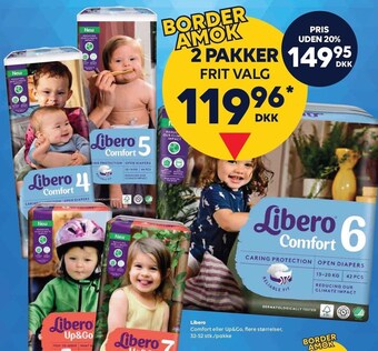 BorderShop Libero comfort eller up&go - 2 pakker tilbud
