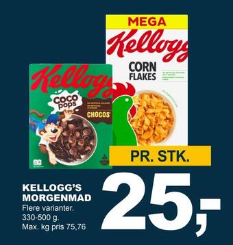 Let-Køb Kellogg's morgenmad tilbud