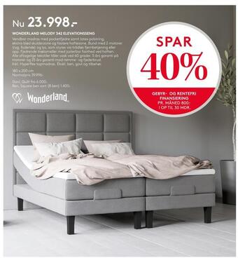 SENG Wonderland melody 342 elevationsseng tilbud
