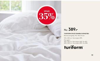 SENG Turiform enjoy bambus sengetøj tilbud