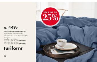 SENG Turiform turistripa sengetøj tilbud