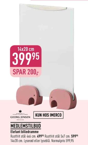 Imerco Georg jensen billedramme tilbud