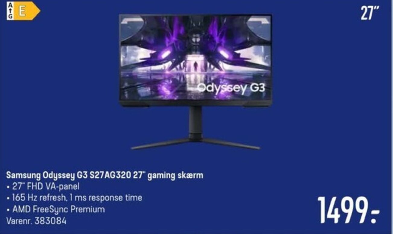 samsung odyssey g3 s27ag320 27