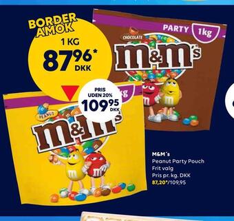 BorderShop M&m's tilbud